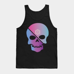 Pink and Blue Skull Chakra Tank Top